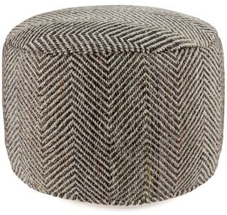 Signature Design by Ashley® Dordie Taupe/Charcoal Pouf