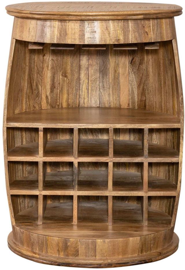 Liberty Furniture Durango Weathered Honey Bar & Wine Cabinets-1