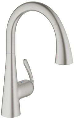 Grohe Ladylux Super Steel Infinity Foot Control Single-Handle Kitchen Faucet