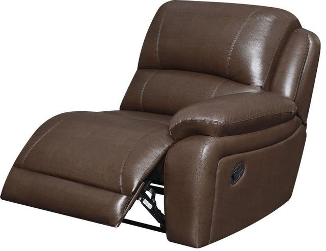Coaster® Mackenzie 3-Piece Chestnut Reclining Sectional with Chaise 2