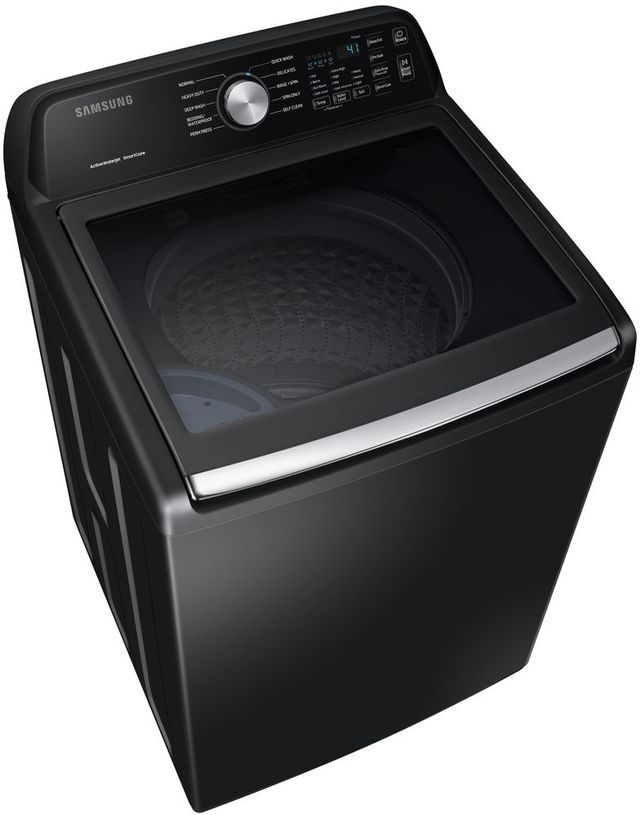Samsung 3400 Series 4.5 Cu. Ft. Black Stainless Steel Top Load Washer 3