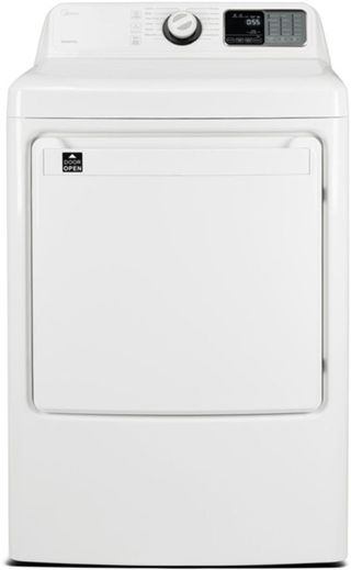Midea® 7.5 Cu. Ft. White Front Load Gas Dryer