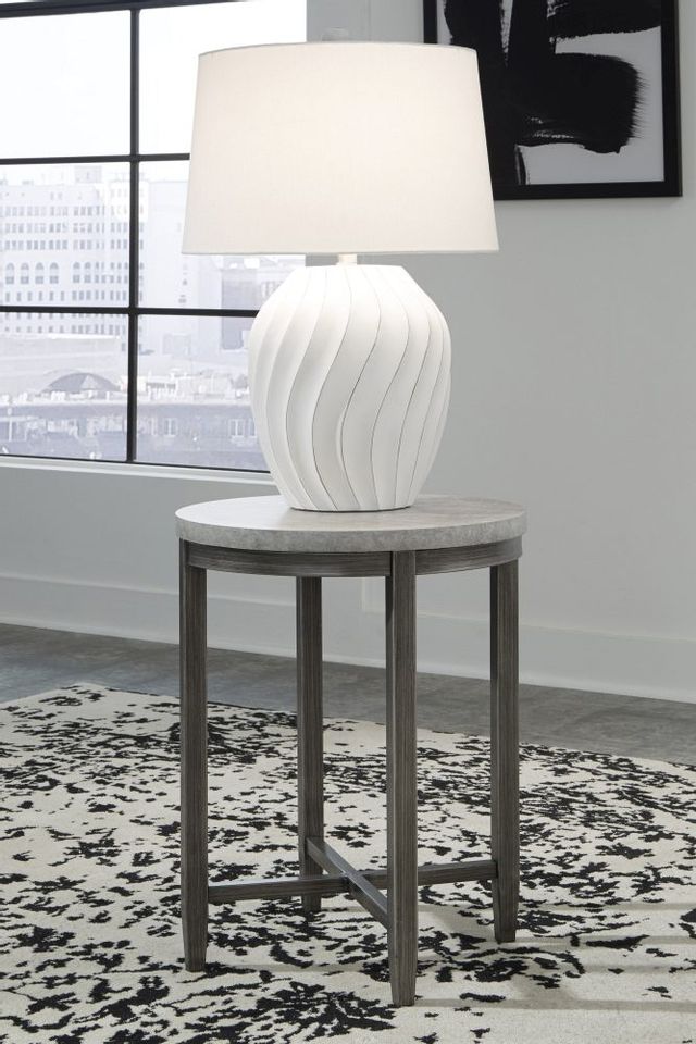 Signature Design by Ashley® Shybourne Light Gray End Table-3