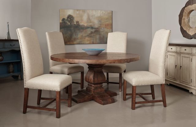 Coast2Coast Home™ Woodbridge Distressed Brown Round Dining Table-2