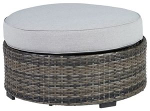 Signature Design by Ashley® Harbor Court Gray Ottoman with Cushion