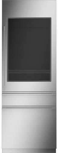 Monogram® 14.6 Cu. Ft. Integrated Glass-Door Counter Depth Column Refrigerator 0