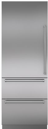 Sub-Zero® 30" Integrated Stainless Steel Tall Door Panel with Pro Handle-1