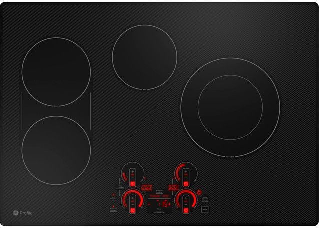 GE Profile™ 30" Black Built-In Electric Cooktop 1
