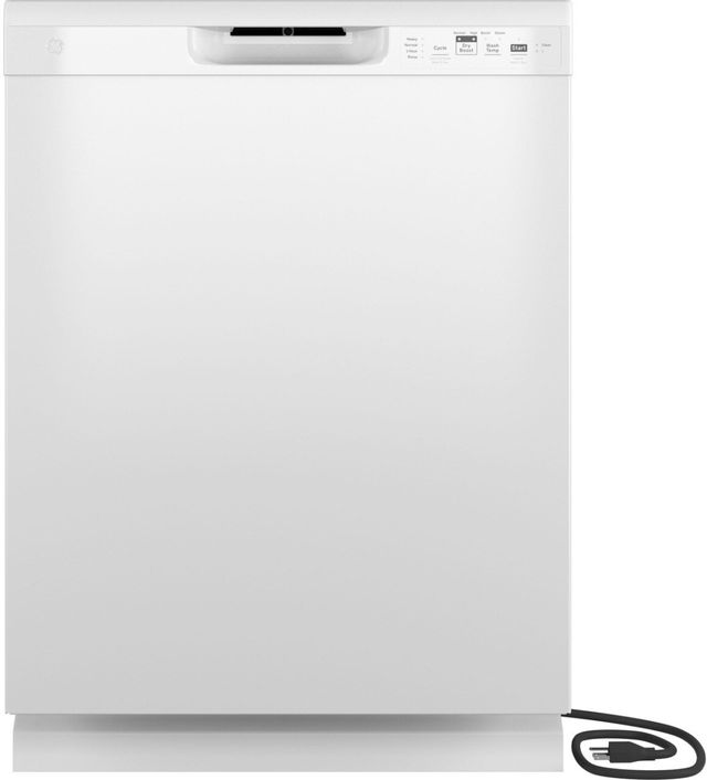 GE® 24" White Built In Dishwasher-3