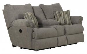 Catnapper® Sadler Mica Power Reclining Lay Flat Loveseat with Console