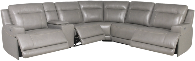 Signature Design by Ashley® Goal Keeper 6-Piece Gray Reclining Sectional 1