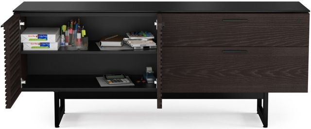 BDI Corridor® Charcoal Stained Ash Storage Credenza 2