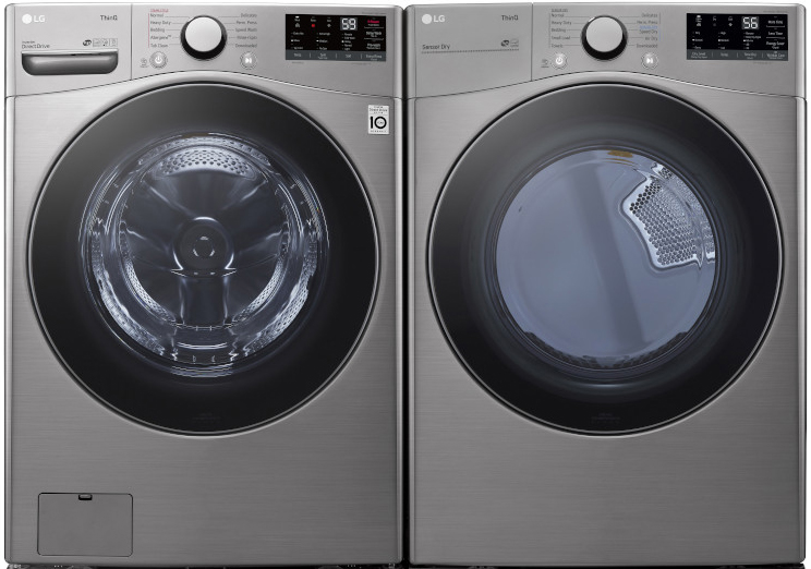 WM3600HVA | DLE3600V - LG Front Load Pair Special With a 4.5 Cu Ft Washer and a 7.4 Cu Ft Electric Dryer