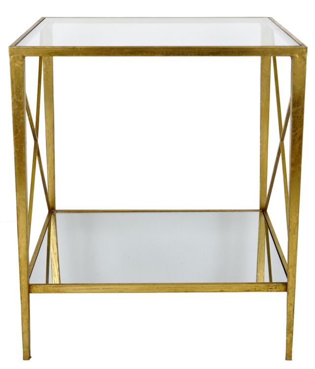 Zeugma Imports Gold End Table-1