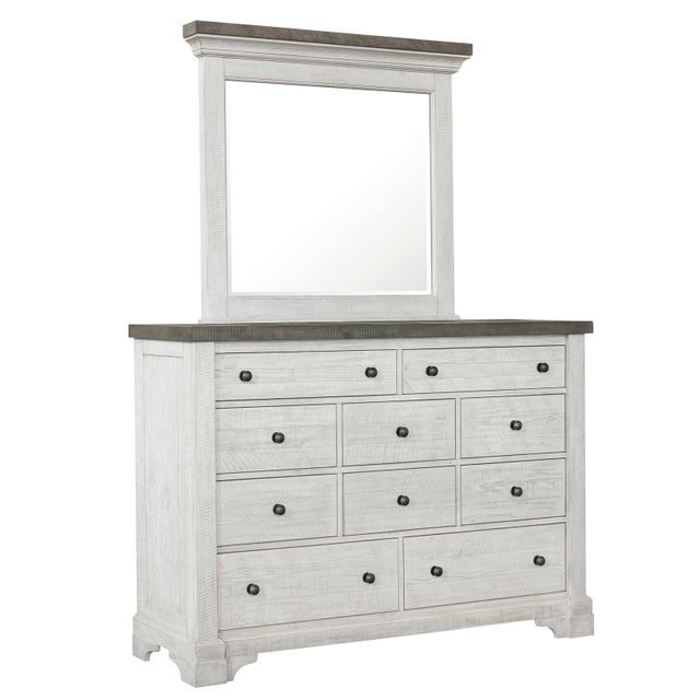 Samuel Lawrence Valley Ridge White Dresser and Mirror-0