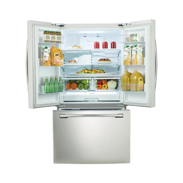 Samsung 25.5 Cu. Ft. French Door Refrigerator-White-1