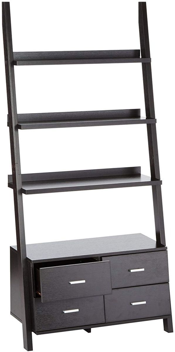 Coaster® Bower Cappuccino 4-Drawer Storage Bookcase-1