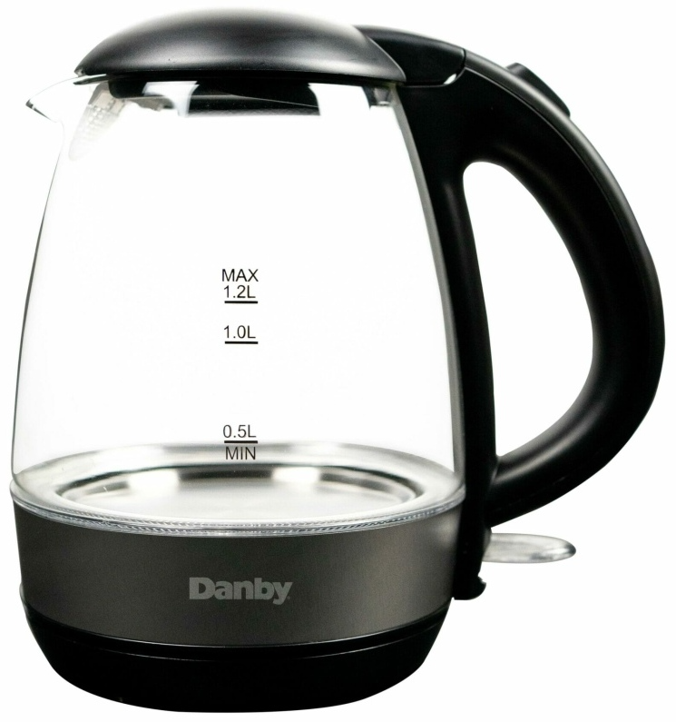 Danby® 1.2L Black Glass Kettle | Weathers