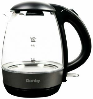 Danby® 1.2L Black Glass Kettle