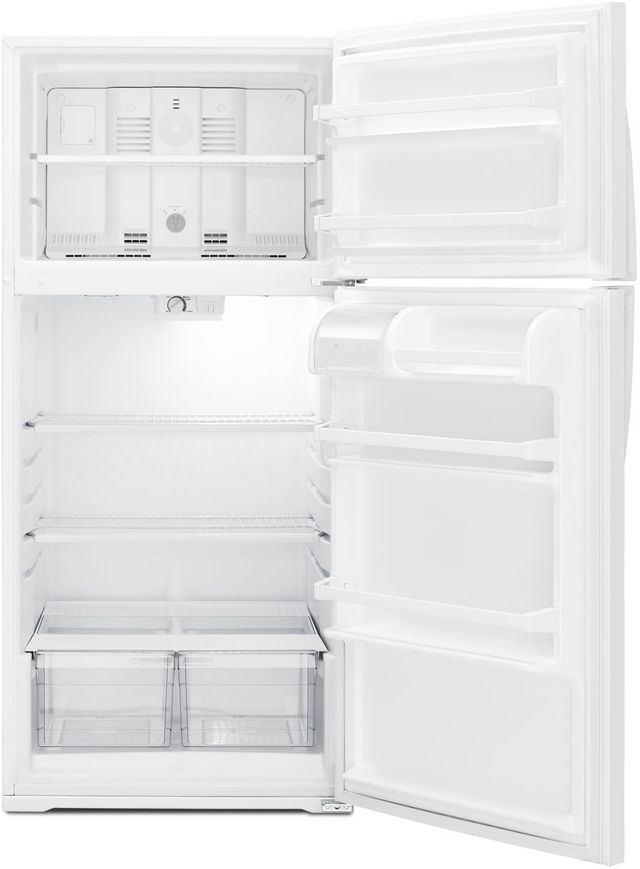 Whirlpool® 14.3 Cu. Ft. Monochromatic Stainless Steel Top Freezer Refrigerator 11