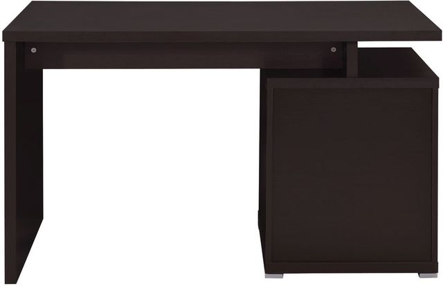 Coaster® Irving Cappuccino 2-Drawer Office Desk With Cabinet 3