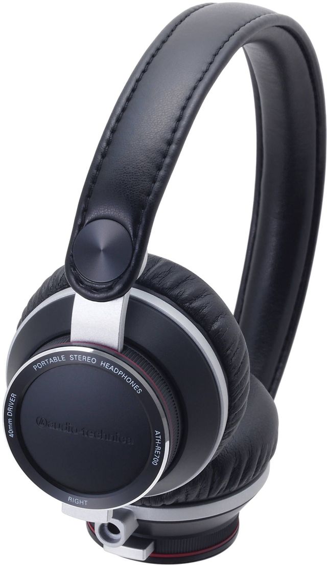 Audio-Technica® Black High-Fidelity Audiophile On-Ear Headphones