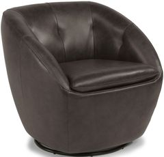 Flexsteel® Wade Brown Swivel Chair