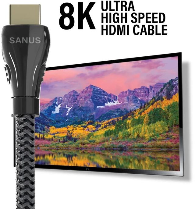 Sanus® 3.0 m Black Ultra High Speed HDMI Cable 6