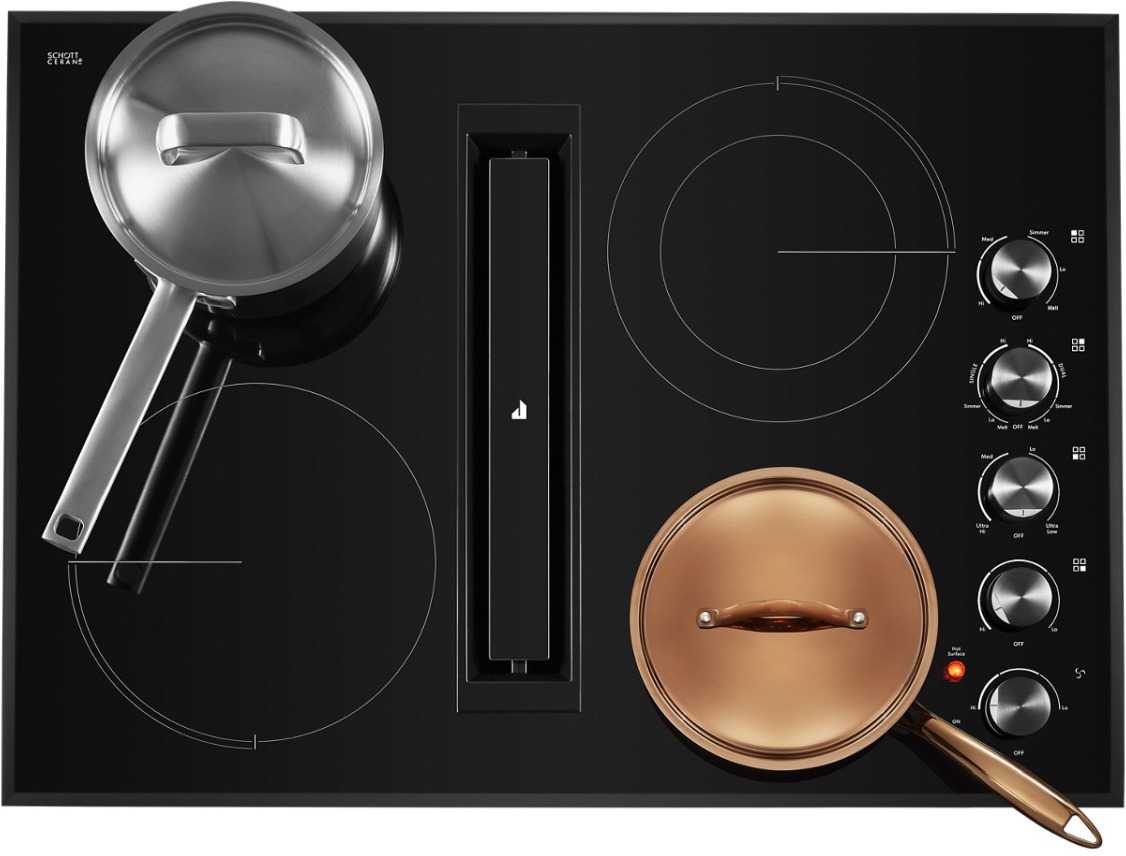 kenmore electric cooktop with downdraft