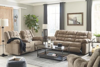 Signature Design by Ashley® Workhorse Double Reclining Loveseat with Console 4