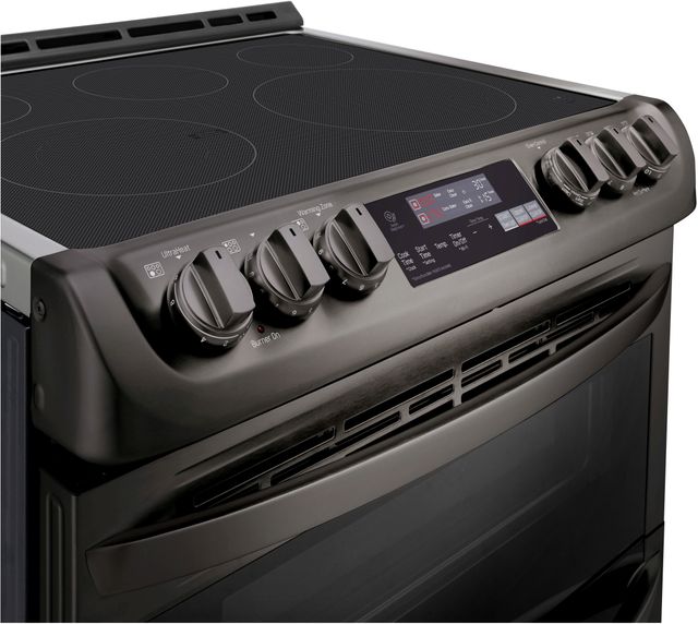 LG 30" Black Stainless Steel Slide In Electric Double Oven Range-LTE4815BD-3