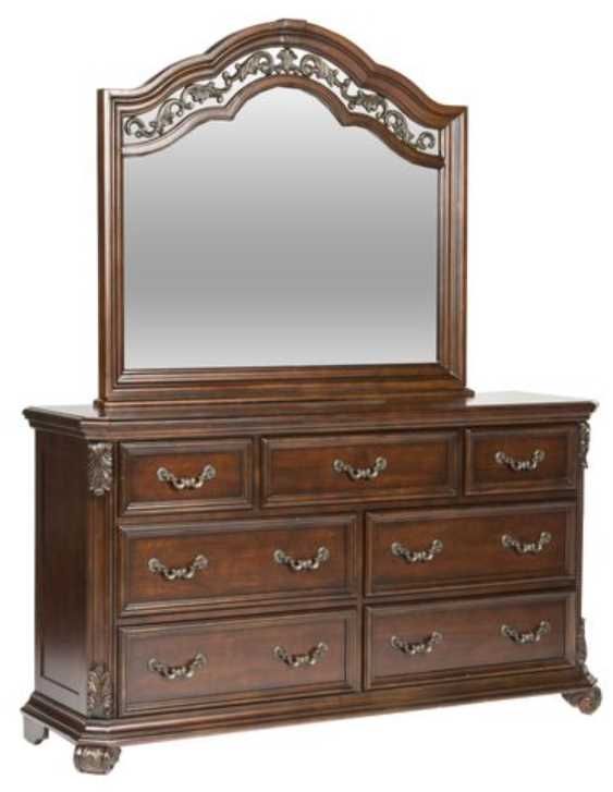 Liberty Messina Estates Cognac Dresser and Mirror | Fitzgerald Home ...