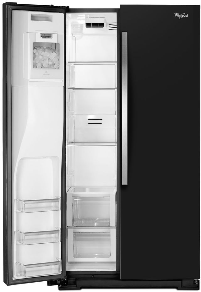 Whirlpool® 20.0 Cu. Ft. Side-By-Side Refrigerator-Black Ice 3