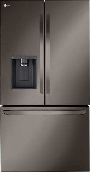 LG 36" 25.5 Cu. Ft. PrintProof™ Black Stainless Steel Counter Depth French Door Refrigerator 