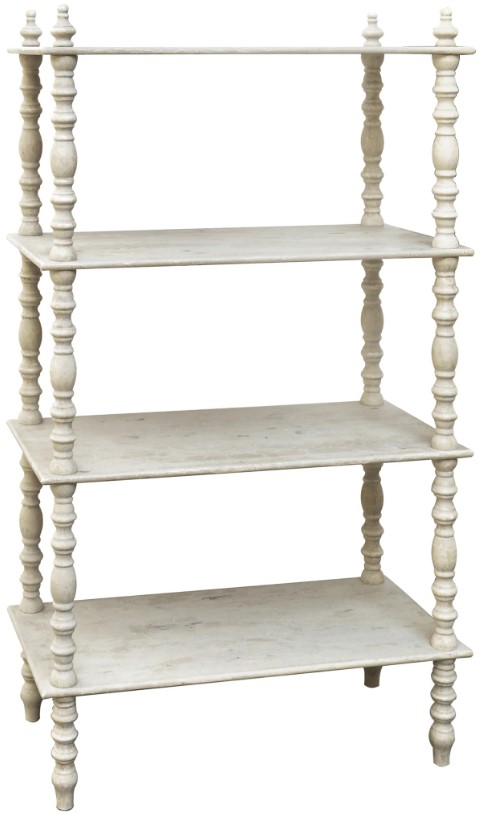 Crestview Collection Lyndsay Off-White Etagere