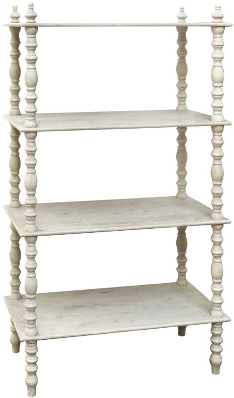 Crestview Collection Lyndsay Off-White Etagere-0