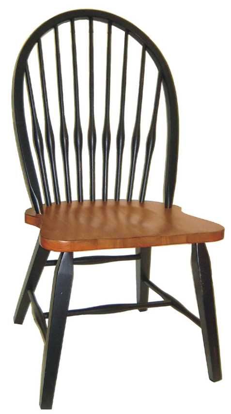TEI St. Michael Black/Woontone Windsor Side Chair
