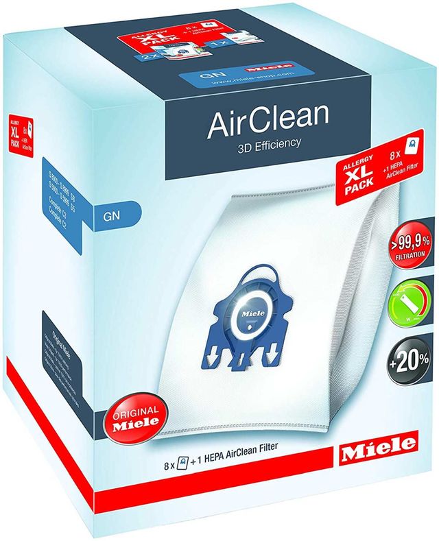 Miele White Allergy XL Pack AirClean 3D Efficiency GN Dust Vacuum Bag 0