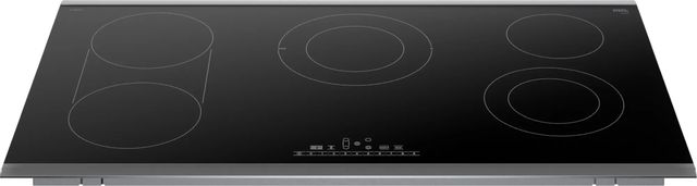 Bosch 800 Series 36" Black/Stainless Steel Electric Cooktop 1