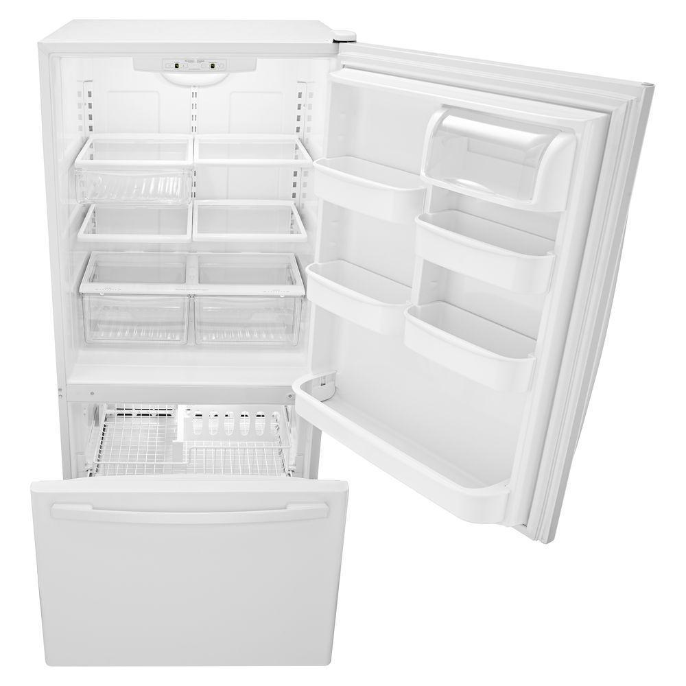 Amana® 22.1 Cu. Ft. White Bottom Freezer Refrigerator Doyon's Appliance ...