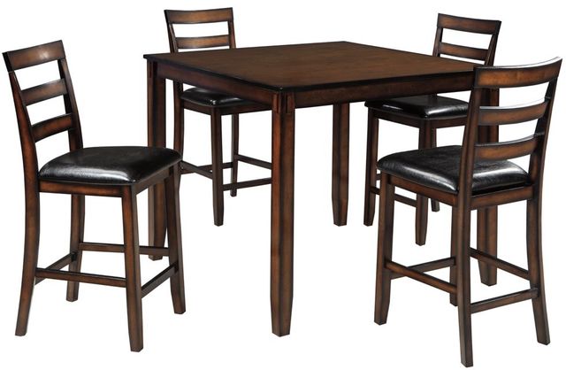 Signature Design by Ashley® Coviar Brown 5 Piece DRM Counter Table Set-1