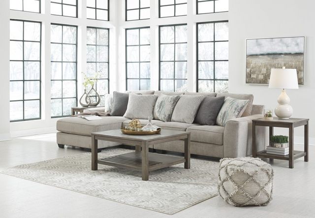 Benchcraft® Ardsley 3-Piece Pewter Sectional 0