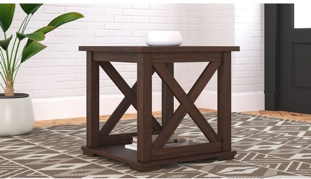 Signature Design by Ashley® Camiburg Warm Brown Square End Table 3