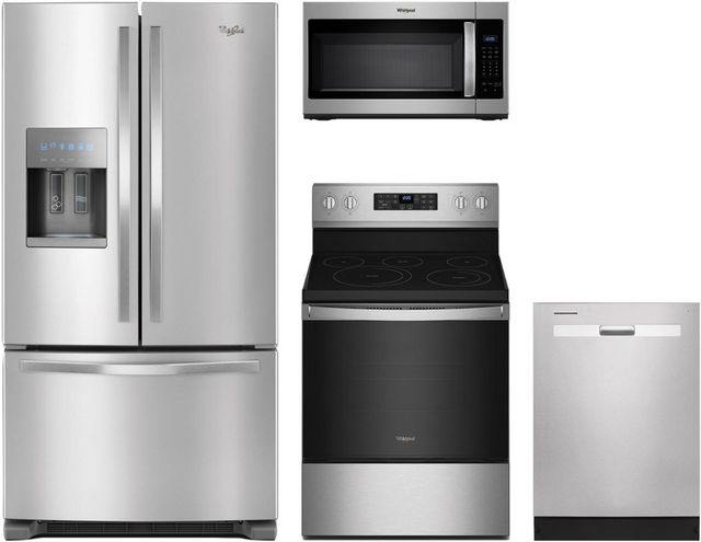 Whirlpool® 4 Piece Fingerprint Resistant Stainless Steel Kitchen ...