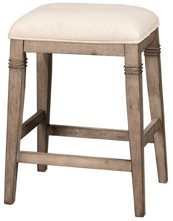 Hillsdale Furniture Arabella Distressed Backless Non-Swivel Counter Height Stool
