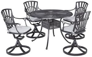 homestyles® Grenada 5-Piece Charcoal Outdoor Dining Set 