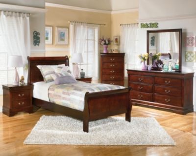 Signature Design by Ashley® Alisdair 3-Piece Dark Brown Full Bed Set-3