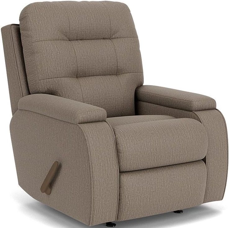 Flexsteel® Kerrie Brown Pewter Rocking Recliner | Van's Home Center