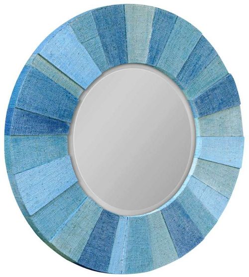 Uttermost® Isle Aqua/Ocean Blue Round Mirror