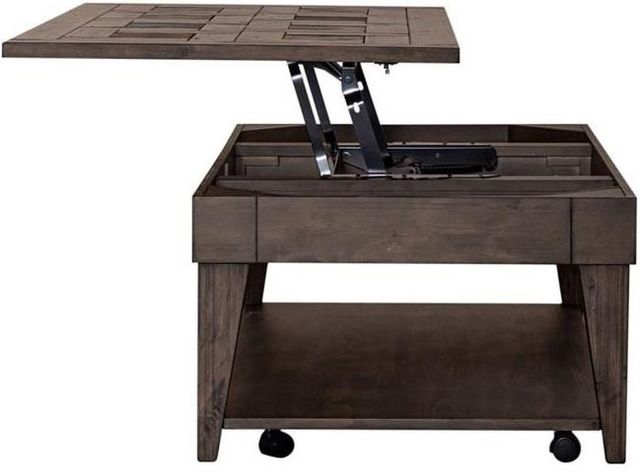 Liberty Arrowcreek Weathered Stone Lift Top Cocktail Table 5